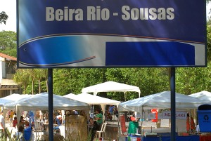 Praça Beira Rio em Sousas, onde acontece a feira Vila das Artes